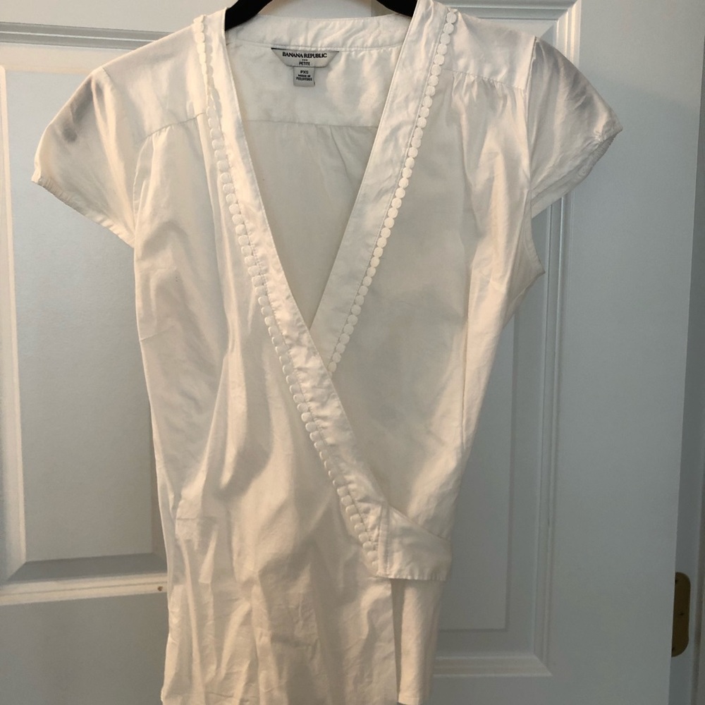 Banana Republic wrap blouse, PXS